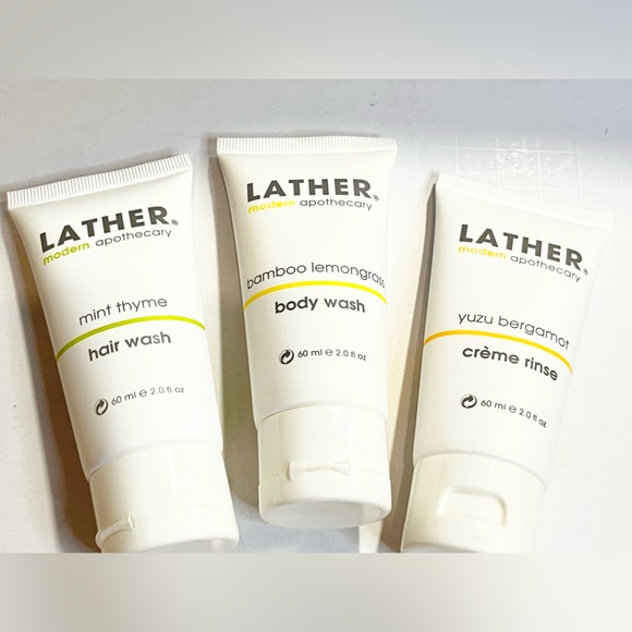 Lot of 3 LATHER modern apothecary toiletries 2.0 fl oz each - Picture 1 of 3